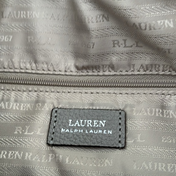 LAUREN RALPH LAUREN Cornwall Pebbled Leather HandBag/Purse/Slouch Hobo NWT - Picture 12 of 16